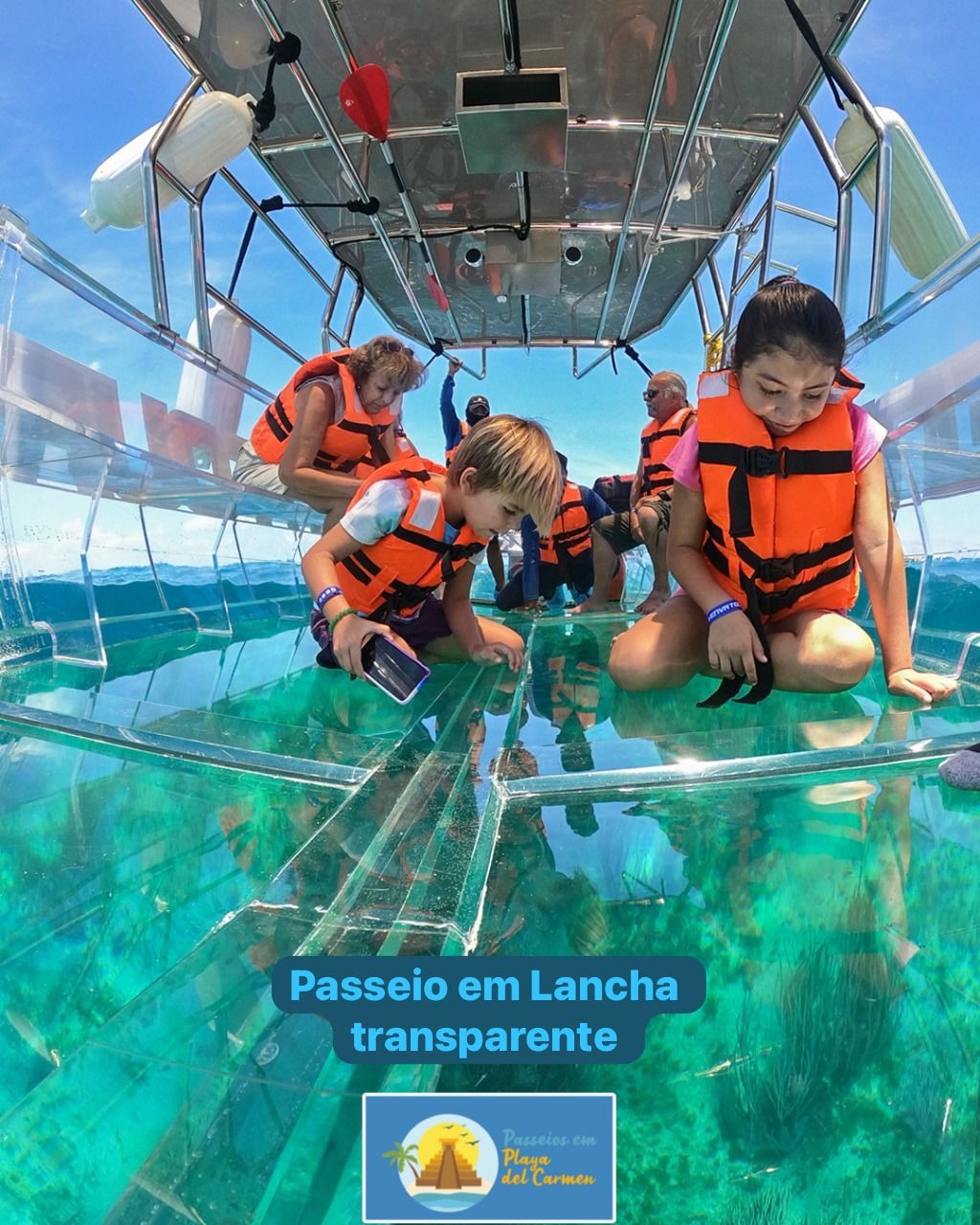 Lancha Transparente em Cancún – 1